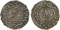 Denár ražený v 10. století v Malíně Soběslavem Slavníkem