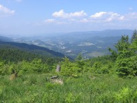 Výhled z Vysoké do údolí Bečvy