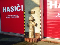 Sv. Florian – hydrant v Novém Městě na Moravě