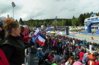 Vysočina Aréna při světovém poháru horských kol.
