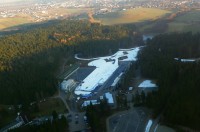Letecký pohled na Vysočina Arénu 13.1.2014