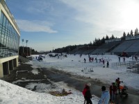 Stadion Vysočina Arény v zimě