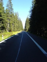 Silnice mezi Modravou a Kvildou
