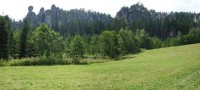 Adršpašské skály - pohľad od Adršpachu