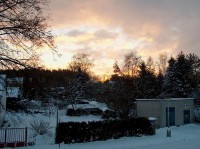 Veselí nad Lužnicí: zimní ráno