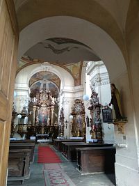 interiér kostela sv. Václava