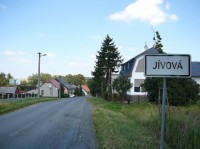 Jívová: Jívová - silnice od Olomouce