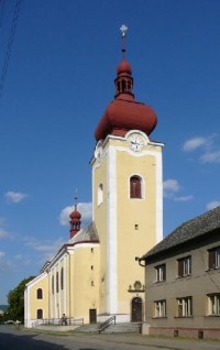 Bohuňovice: Kostel sv. Jana Křtitele