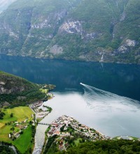 Aurlansfjord, rameno Sognefjordu - vyhlídka