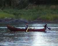 Rybář - řeka Tornionjoki
