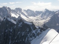 Pohled z Aiguille du Midi (3842 m)