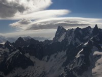 Pohled z Aiguille du Midi (3842 m)