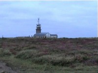 Point du Raz - meteorologická stanice a socha