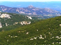 Kaňon Ardéche - krajina okolí kaňonu