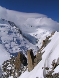 Pohled z Aiquile du Midi, 3842 m