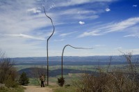 Samorostne skulptury nad vyhlidkou SKYWALK