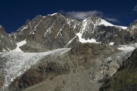 Piz Bernina - 4049 m a ledovec Scerscen