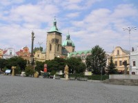 Havlíčkův Brod: Havl. Brod pohled z náměstí na kostel