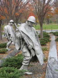 Korean War Memorial - 1: Památník věnovaný válce v Korei, blízko Lincoln Memorial