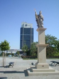 socha sv.Prokopa na 2.náměstí: (1726)kulturní památka pochází ze Souše