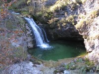 malý vodopád na potoku Lahmbach