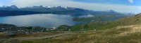 pohled na Narvik a začínající Vesterály