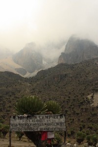 Traveller Climbing Mt Kenya