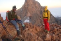Hickers on top of Mt Kenya