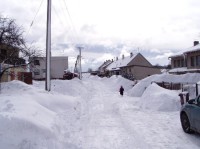 Zima 2005: Pohled směrem na cestu k Černému rybníku