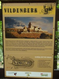 Informační tabule o hradu Vildenberk - 18.9.2011