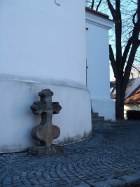 Kříž u kostela sv. Jiljí Líšeň - 6.3.2012