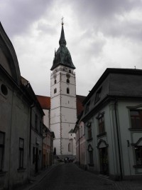 Jindřichův Hradec - Věž kostela Nanebevzetí Panny Marie