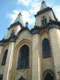 Monumentální věže kostela Narození Panny Marie - Roudnice nad Labem - 15.7.2009