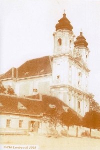 kostol Veľké Leváre: dobová fotograia