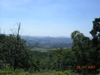 pohled směrem na Teplice,ale už níže asi z půlky kopce