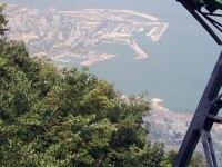 Bejrút, Jouniah (Džúnija), pohled z lanovky na přístaviště.