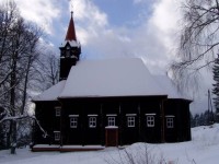 Dřevěný kostelík Panny Marie na Gruni