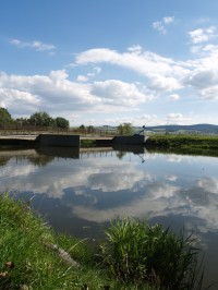 Jez - most přes řeku Moravici