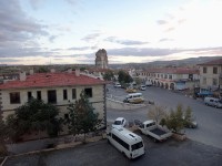 Ortahisar podvečerní pohled z okna hotelu 