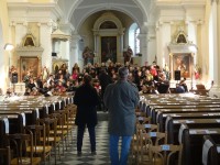 zkouška sboru v kostele Povýšení sv. kříže