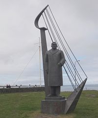 Reykjavík pomník Einara Benediktssona