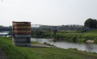 pohled na most přes řeku do Polska