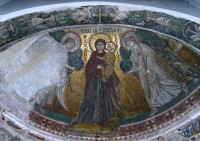 nástěnná freska Panny Marie