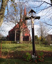 kříž za kostelem, o kterém píše P. Bezruč