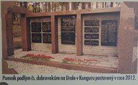 pomník v Unguru na Urale z r. 2012
