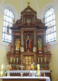oltář se sv. Hedvikou