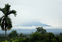 Borobudur pohled na sopku