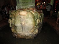 Istanbul Basilika Cistern hlava Medúzy