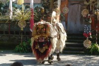 Batubulan tanec Barong-dobrý duch Barong