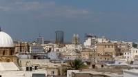 Tunis v dáli moderní část